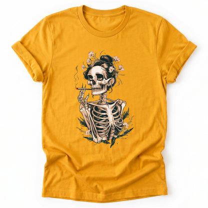 Sassy Skeleton Boho Floral Classic T-Shirt