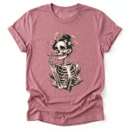 Sassy Skeleton Boho Floral Classic T-Shirt