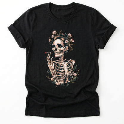 Sassy Skeleton Boho Floral Classic T-Shirt