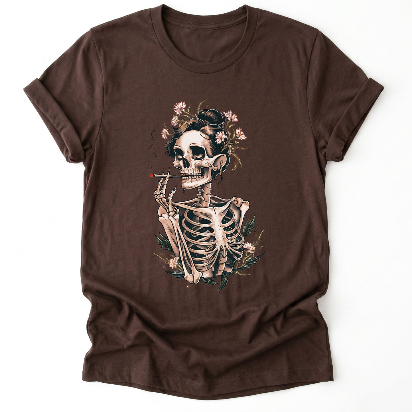 Sassy Skeleton Boho Floral Classic T-Shirt