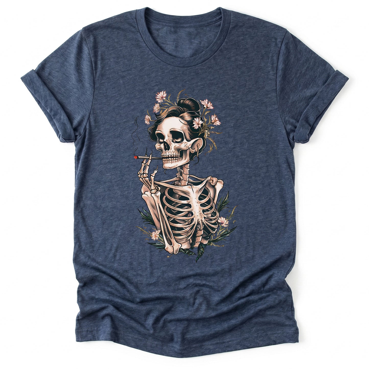 Sassy Skeleton Boho Floral Classic T-Shirt