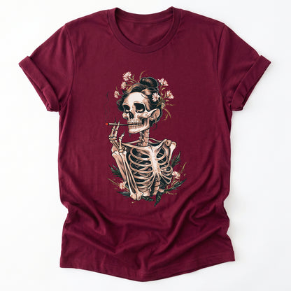 Sassy Skeleton Boho Floral Classic T-Shirt