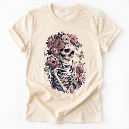 Skeleton Boho Floral Classic T-Shirt