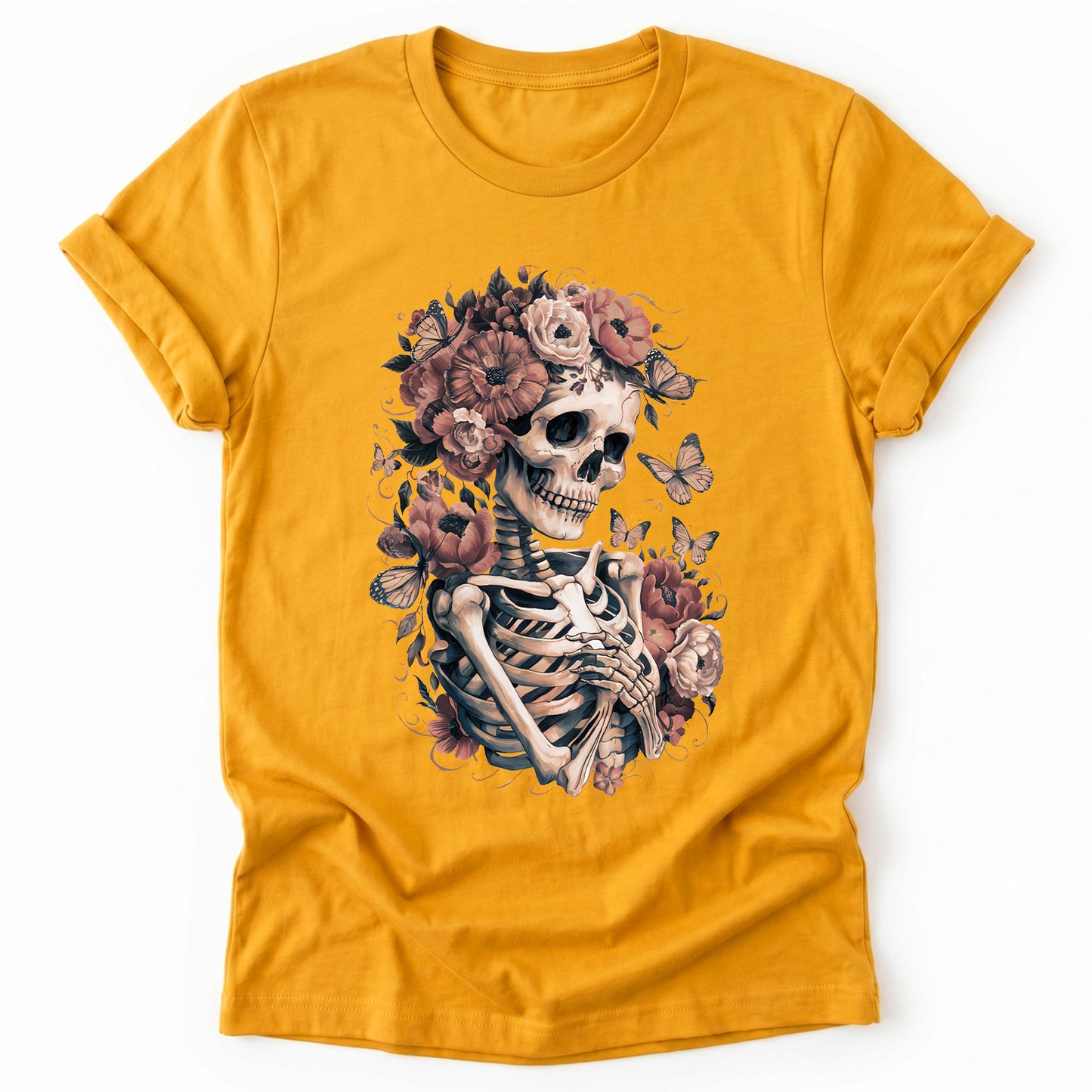 Skeleton Boho Floral Classic T-Shirt