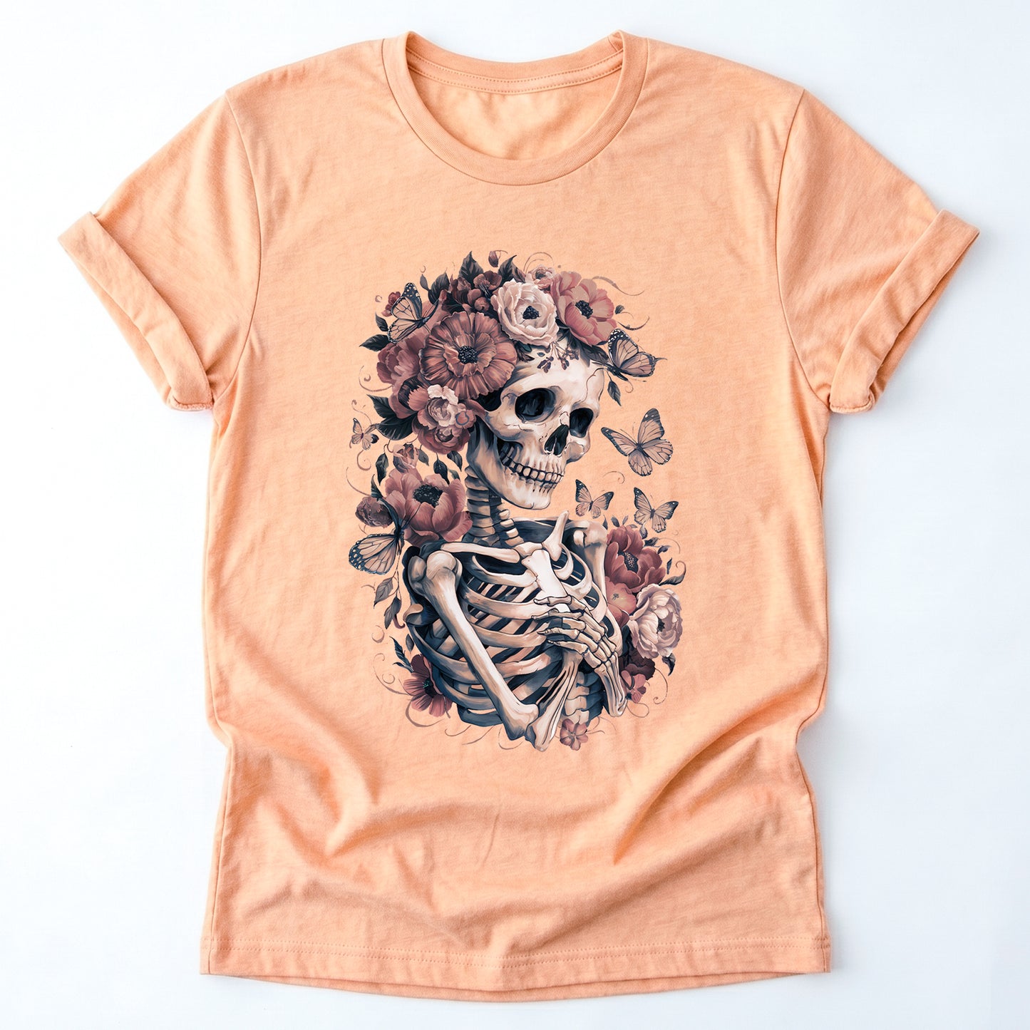 Skeleton Boho Floral Classic T-Shirt