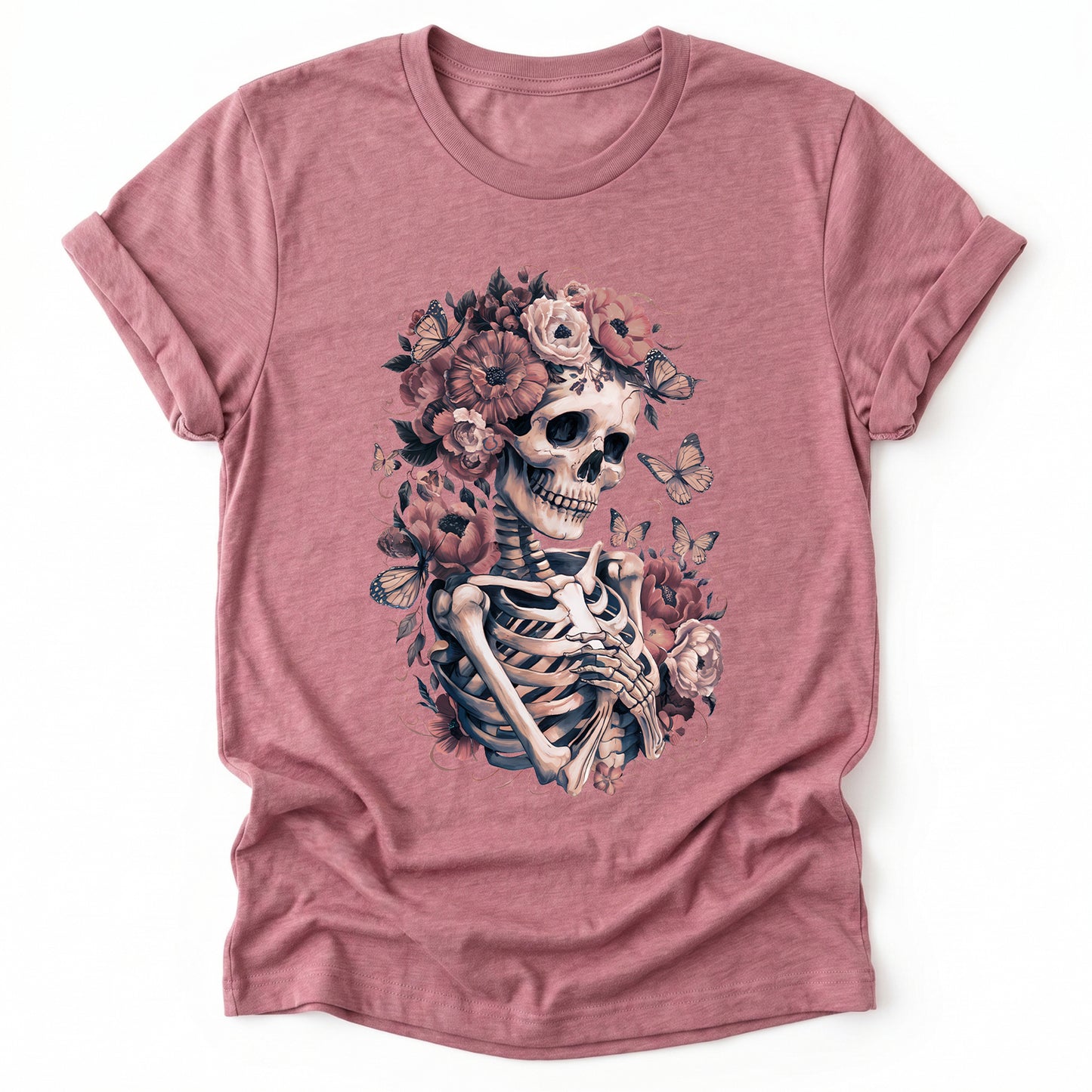 Skeleton Boho Floral Classic T-Shirt