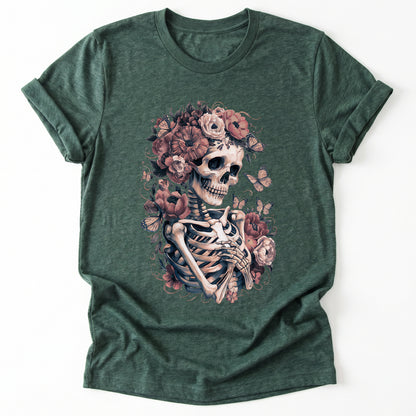 Skeleton Boho Floral Classic T-Shirt