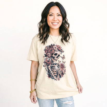 Skeleton Boho Floral Classic T-Shirt