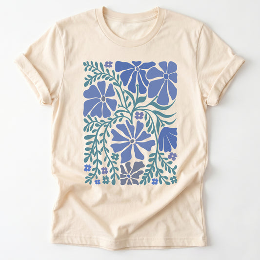 Blue Matisse Bloom Classic T-Shirt