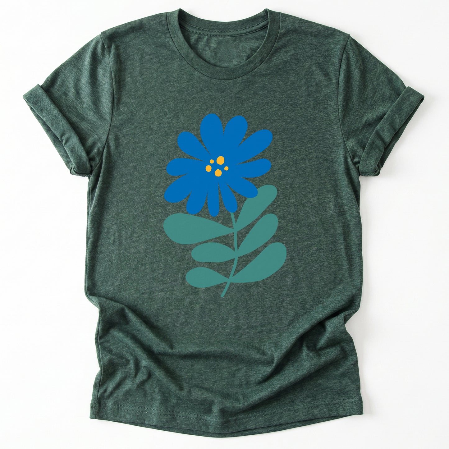 Blue Wild Flowers Classic T-Shirt