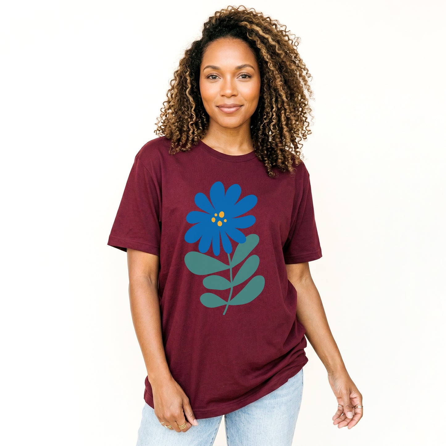 Blue Wild Flowers Classic T-Shirt