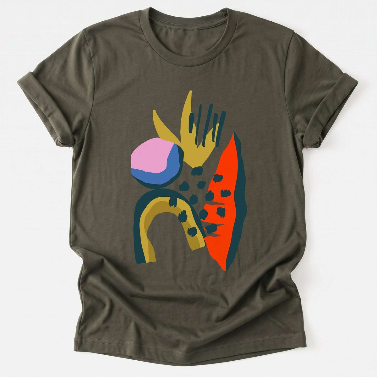 Aesthetic Blooms Classic T-Shirt - Army