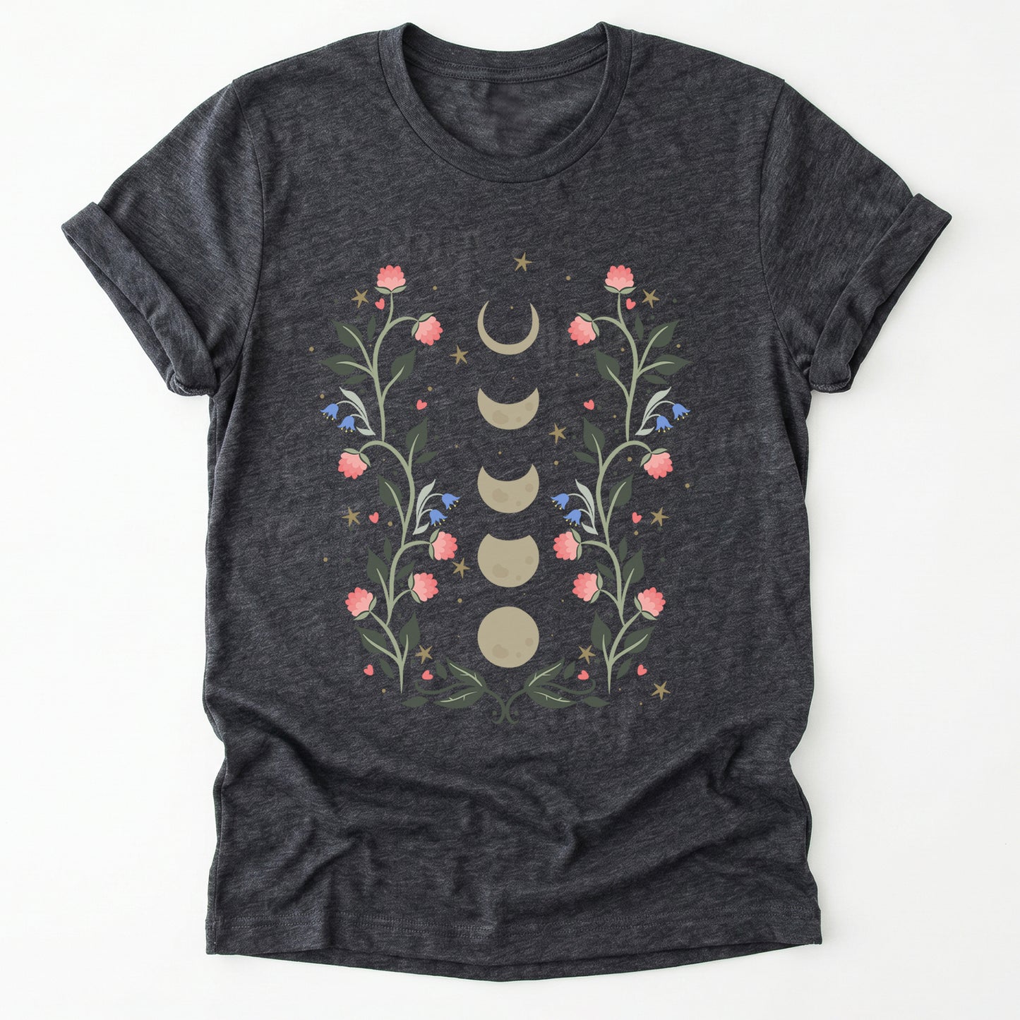 Floral Moon Phases Classic T-Shirt