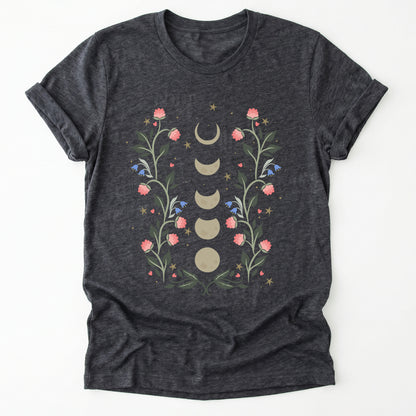 Floral Moon Phases Classic T-Shirt
