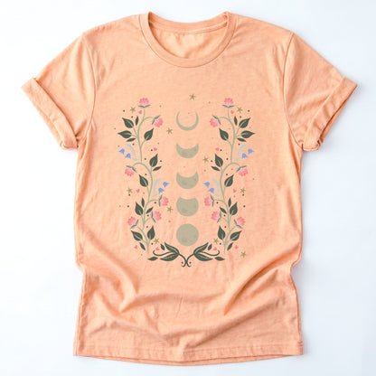 Floral Moon Phases Classic T-Shirt