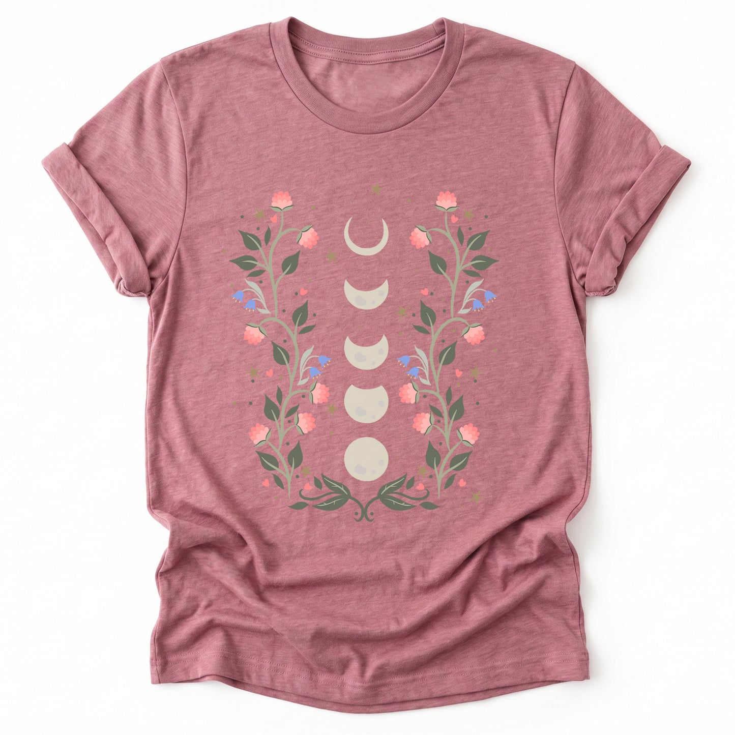 Floral Moon Phases Classic T-Shirt