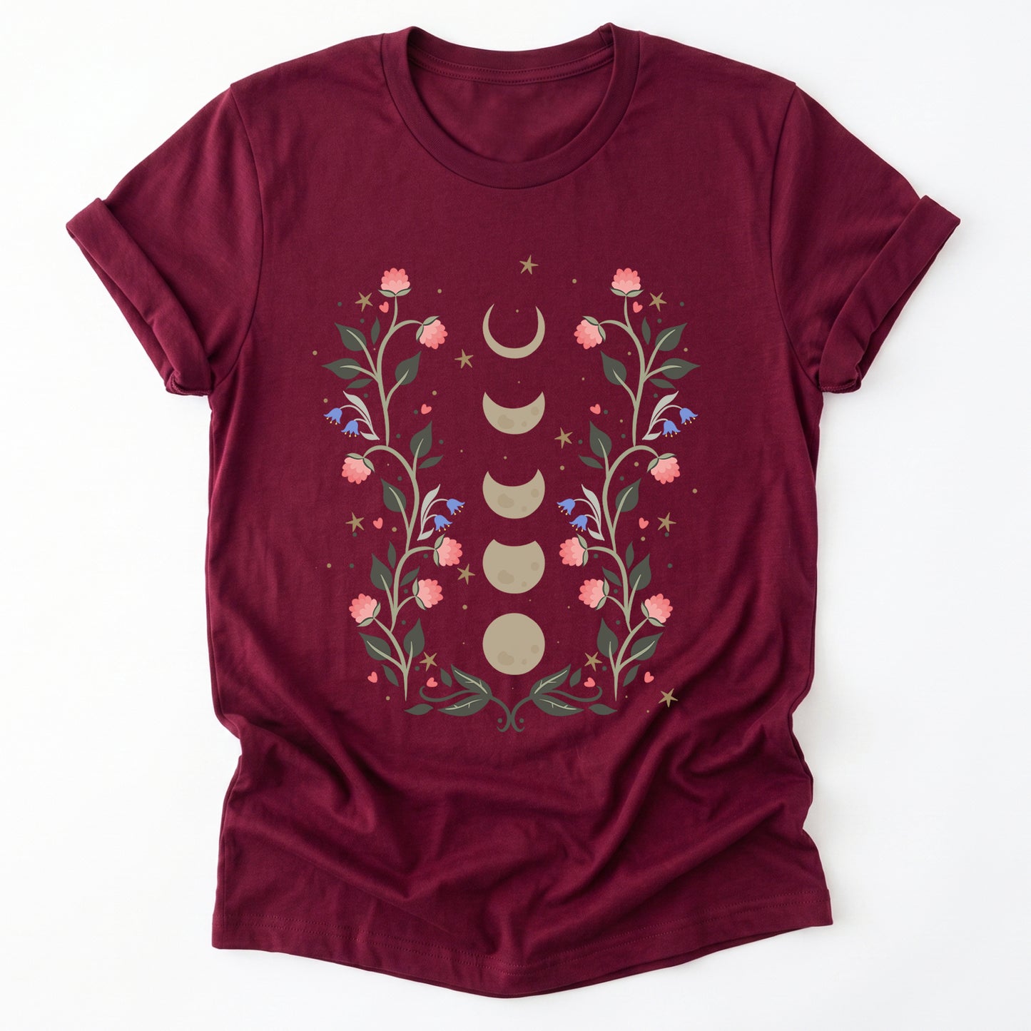 Floral Moon Phases Classic T-Shirt