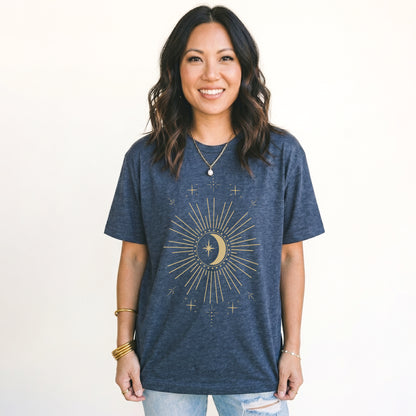 Night Sky Moon & Stars Classic T-Shirt
