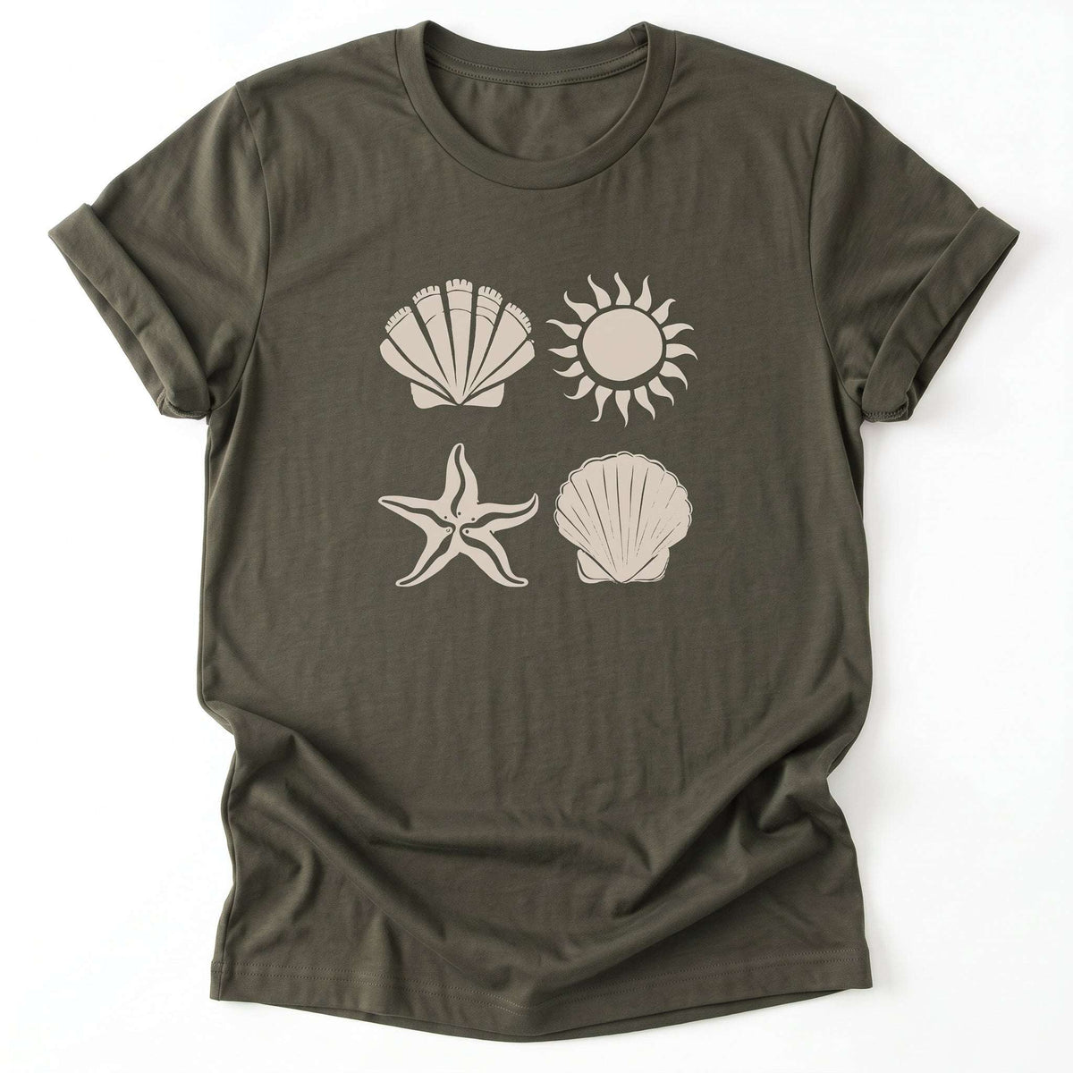 Beach Vibes Classic T-Shirt - Army