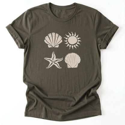 Beach Vibes Classic T-Shirt - Army