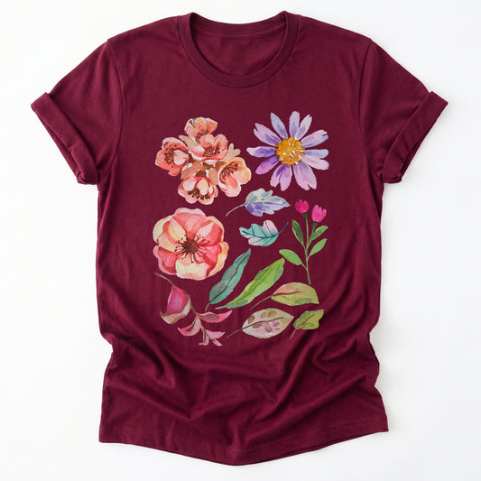 Watercolor Floral Classic T-Shirt