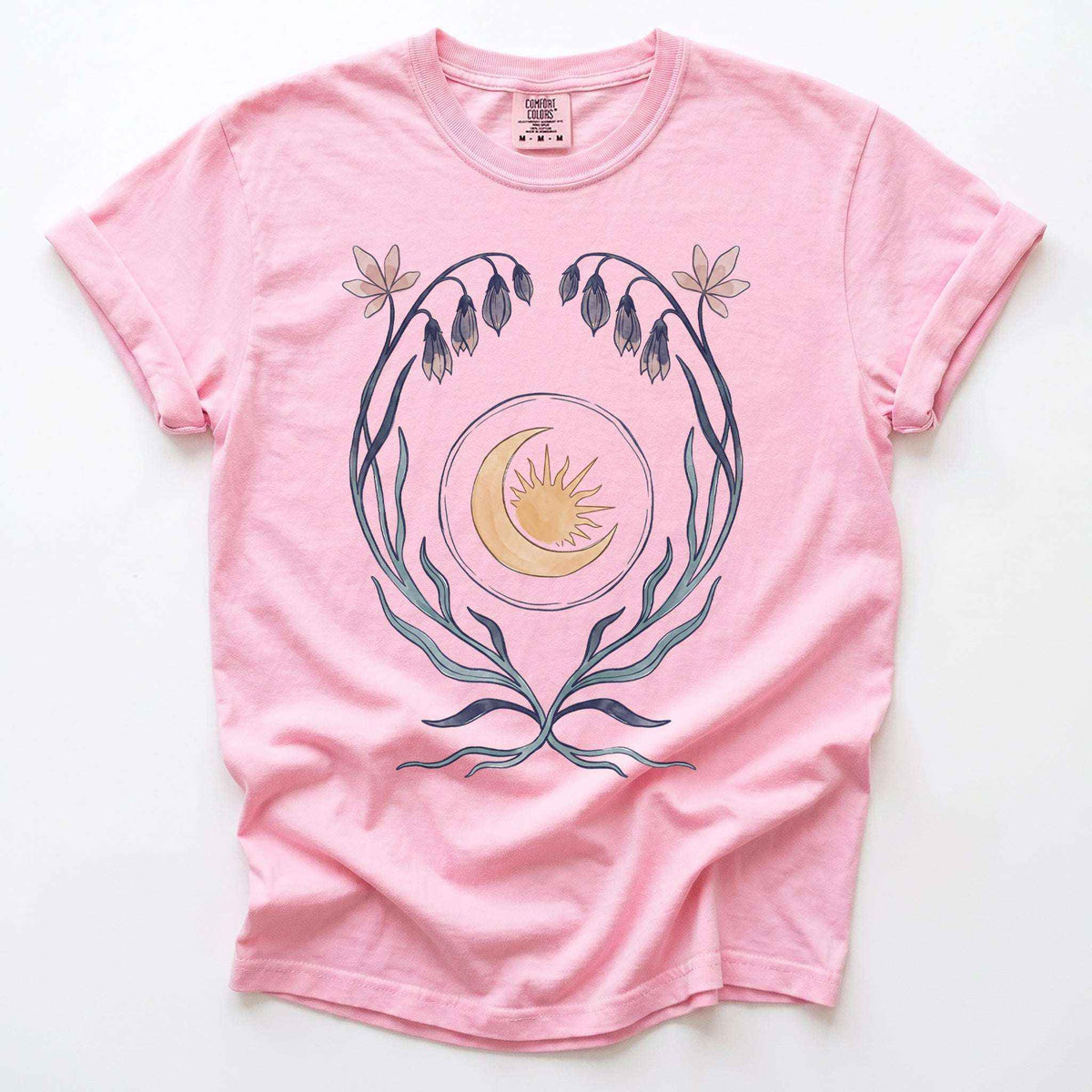 Art Nouveau Bellflower Vintage Washed T-Shirt