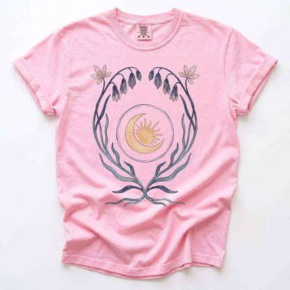 Art Nouveau Bellflower Vintage Washed T-Shirt