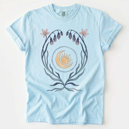 Art Nouveau Bellflower Vintage Washed T-Shirt