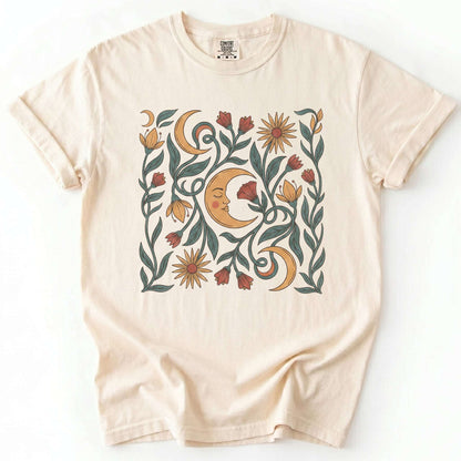 Moon Flowers Vintage Washed T-Shirt