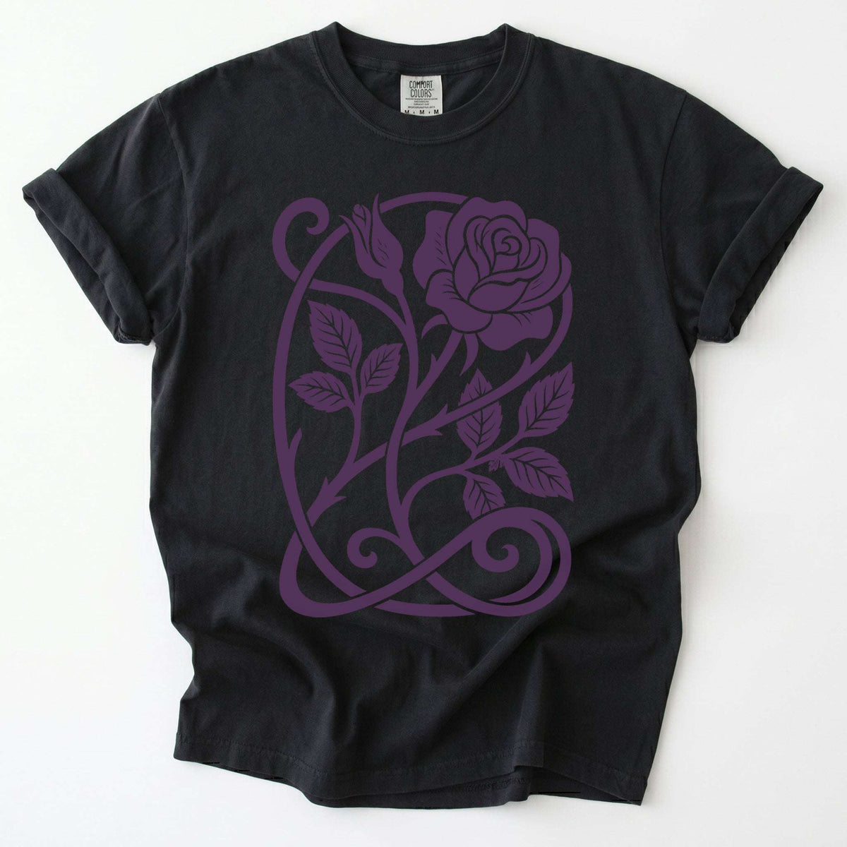 Art Nouveau Rose Vintage Washed T-Shirt