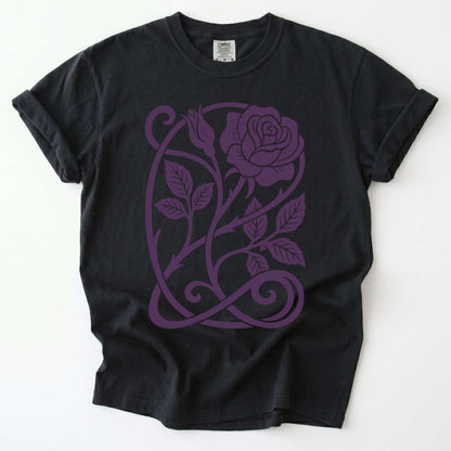 Art Nouveau Rose Vintage Washed T-Shirt