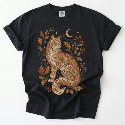 Autumn Whispers Lynx Vintage Washed T-Shirt