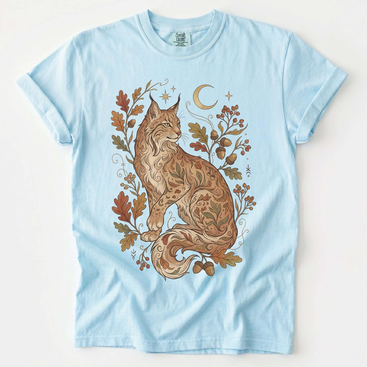 Autumn Whispers Lynx Vintage Washed T-Shirt