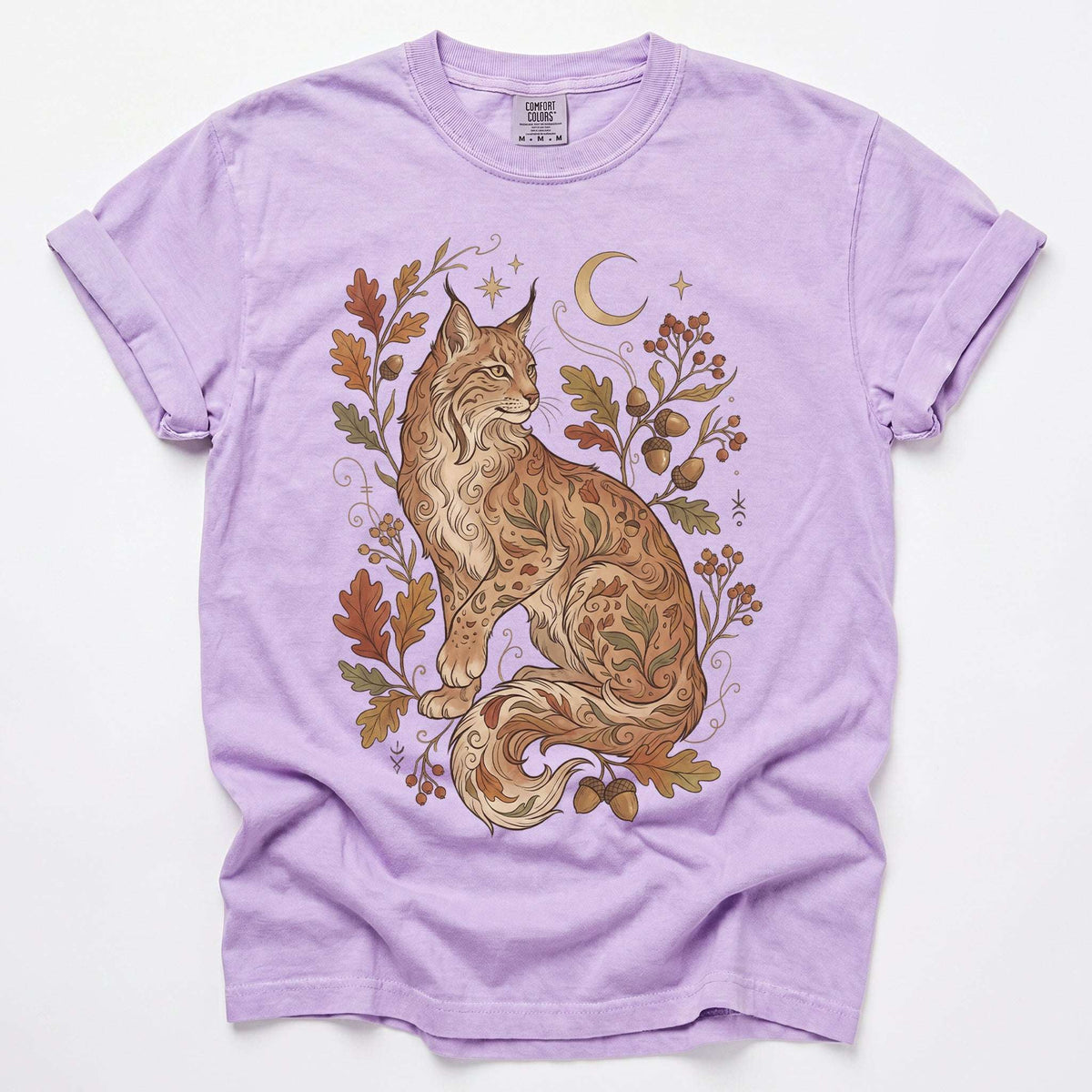 Autumn Whispers Lynx Vintage Washed T-Shirt
