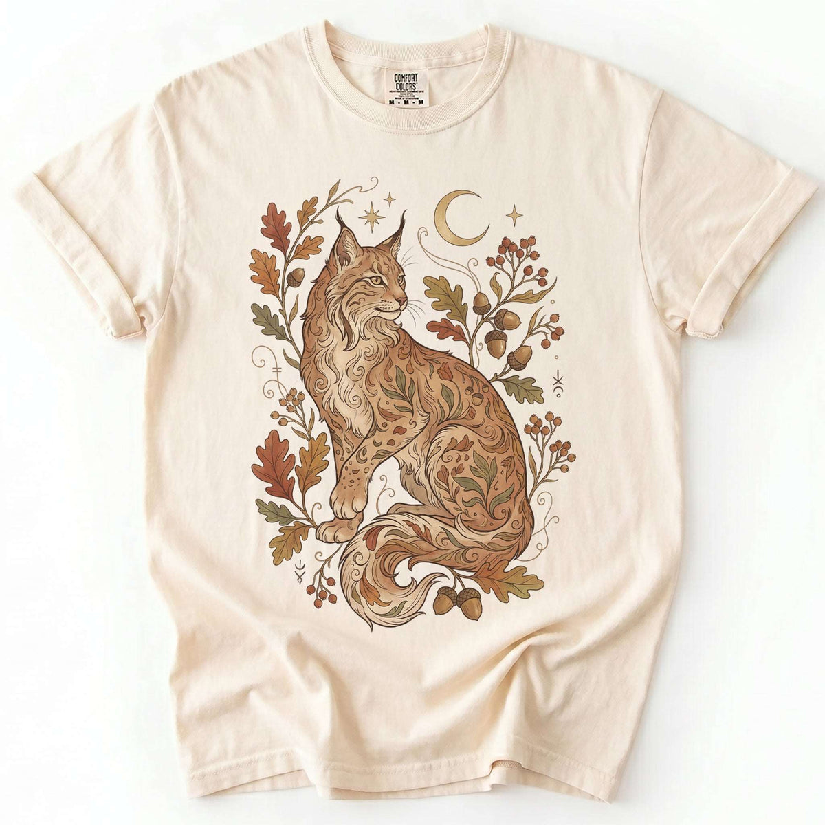 Autumn Whispers Lynx Vintage Washed T-Shirt