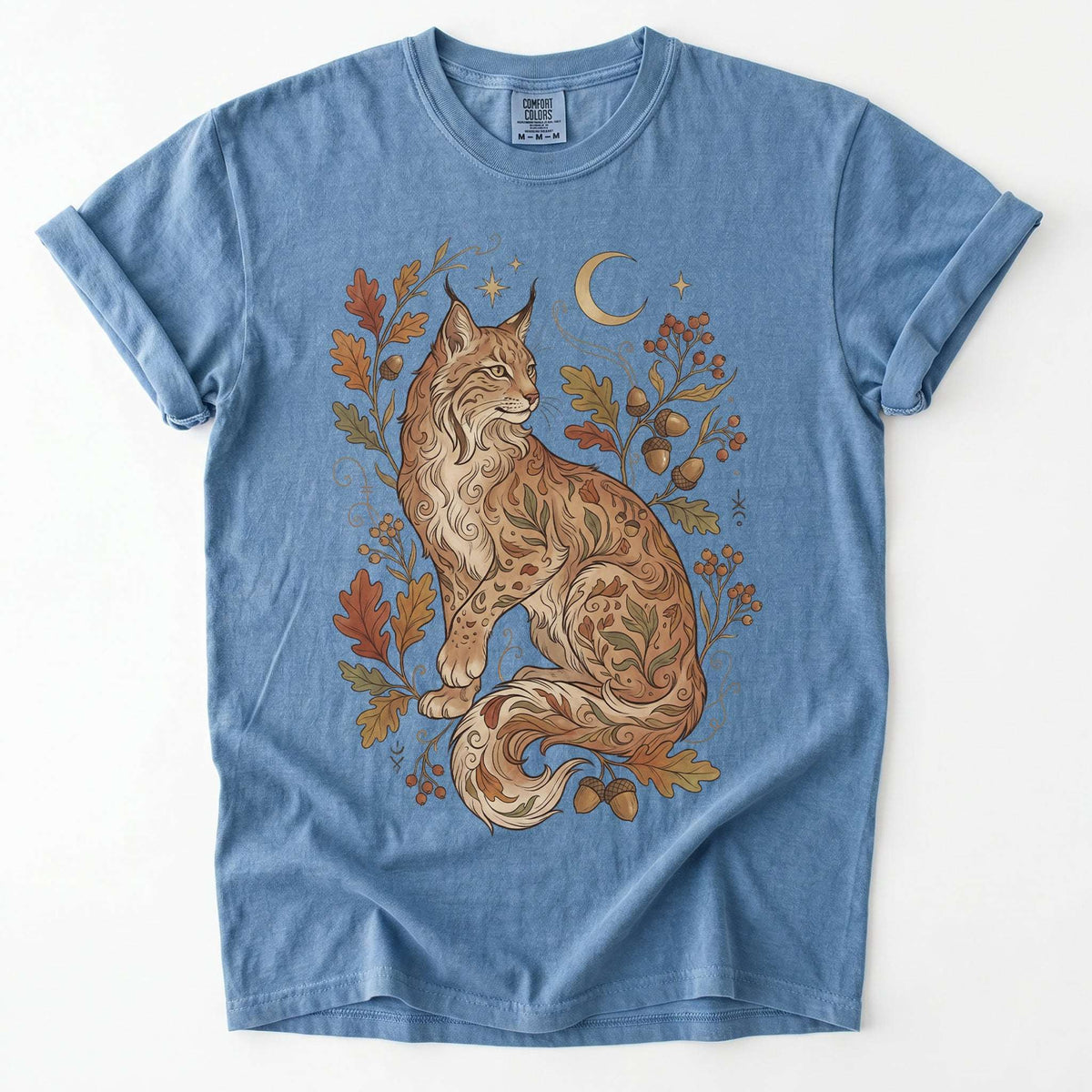 Autumn Whispers Lynx Vintage Washed T-Shirt