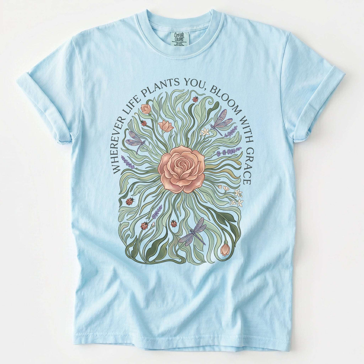 Bloom With Grace Rose Vintage Washed T-Shirt