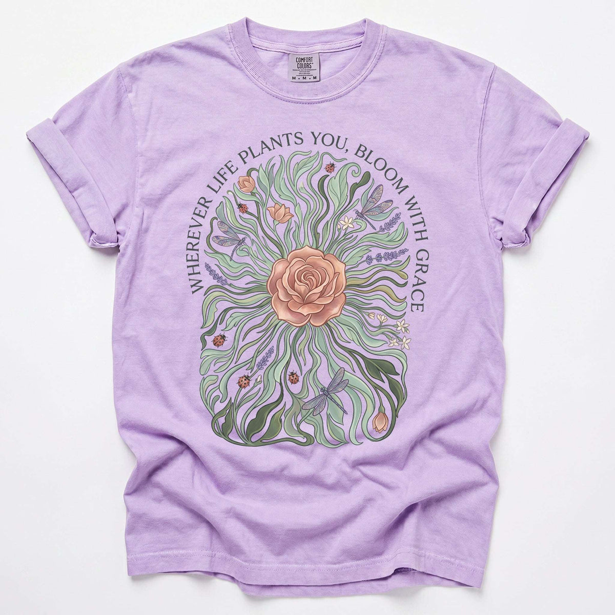 Bloom With Grace Rose Vintage Washed T-Shirt