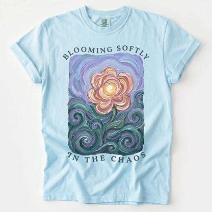 Blooming Softly In The Chaos Vintage Washed T-Shirt