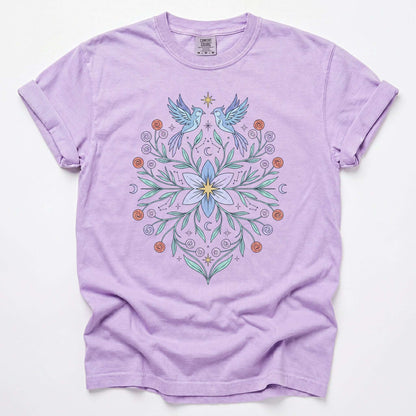 Ethereal Bluebirds Vintage Washed T-Shirt
