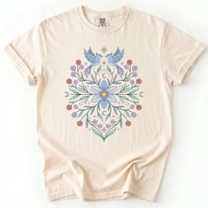 Ethereal Bluebirds Vintage Washed T-Shirt