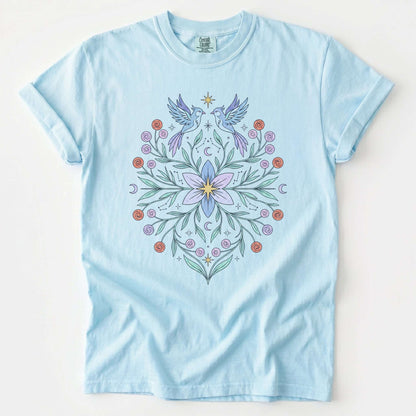 Ethereal Bluebirds Vintage Washed T-Shirt