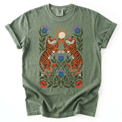 Celestial Tigers Vintage Washed T-Shirt