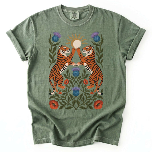 Celestial Tigers Vintage Washed T-Shirt