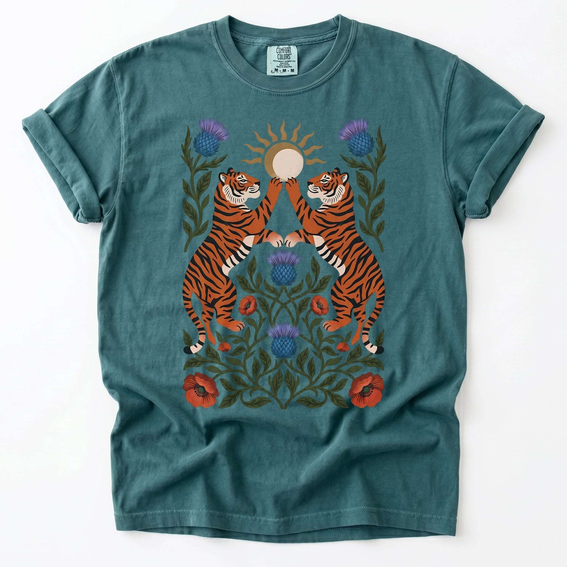 Celestial Tigers Vintage Washed T-Shirt