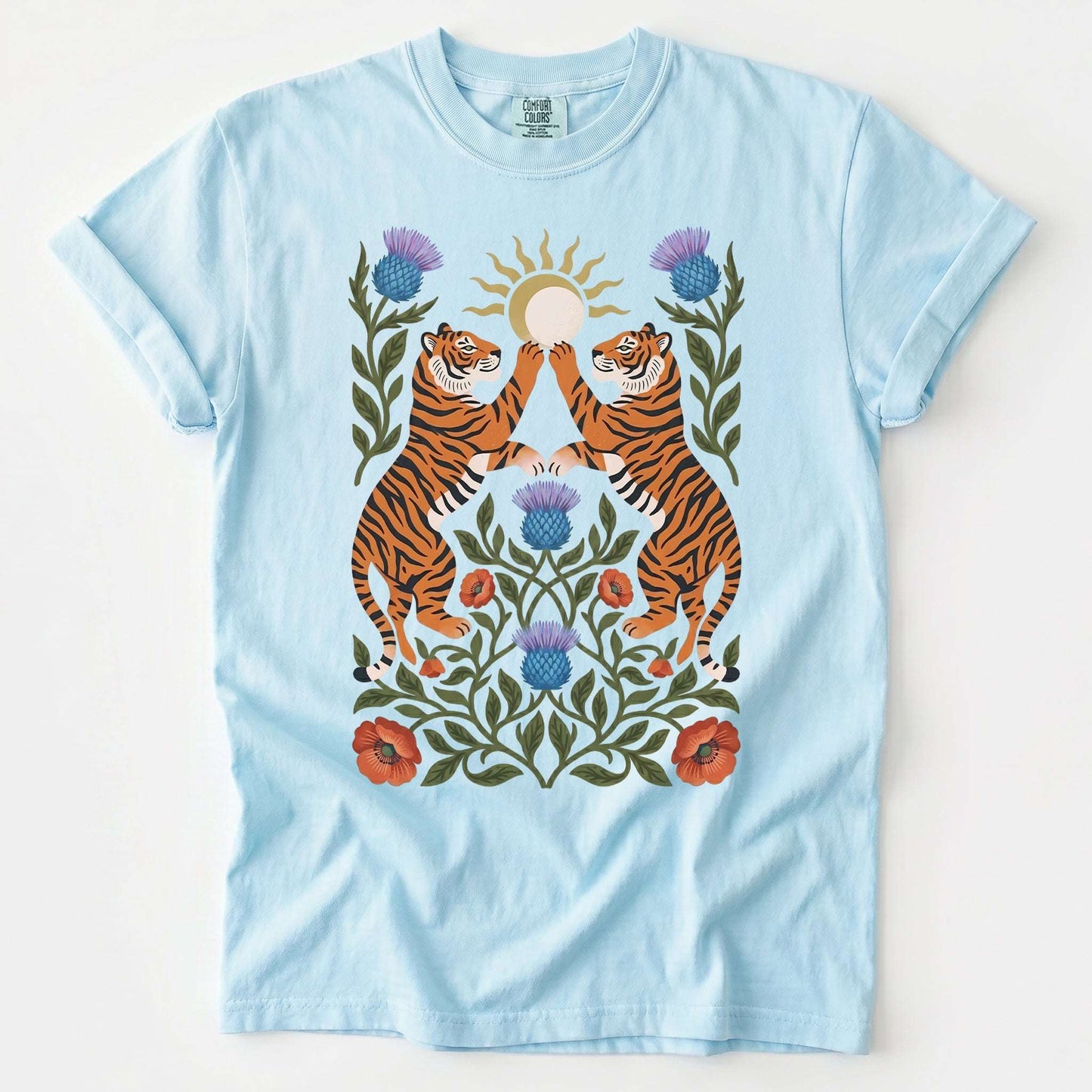 Celestial Tigers Vintage Washed T-Shirt