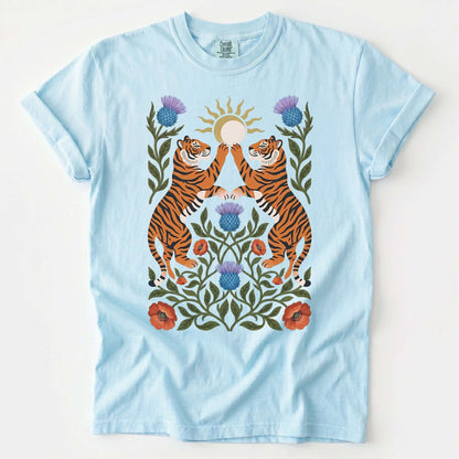 Celestial Tigers Vintage Washed T-Shirt