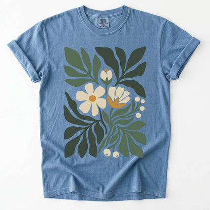Boho Botanical Cutout Vintage Washed T-Shirt