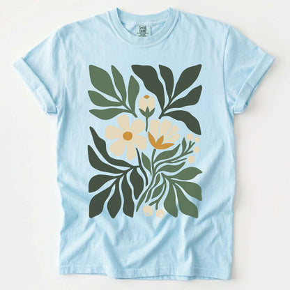 Boho Botanical Cutout Vintage Washed T-Shirt