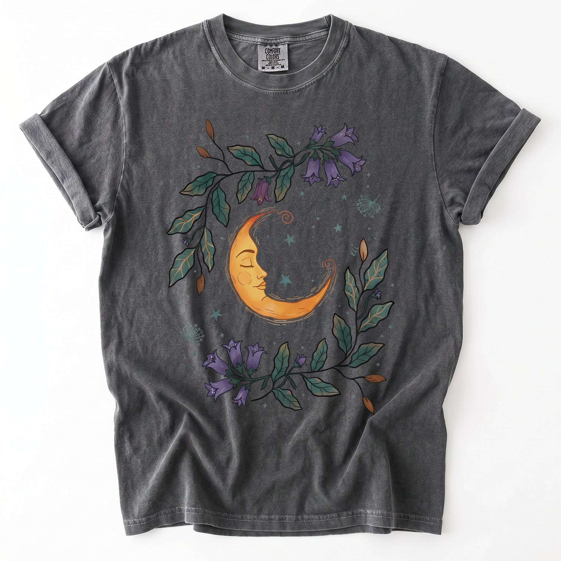 Dreaming Crescent Moon Vintage Washed T-Shirt